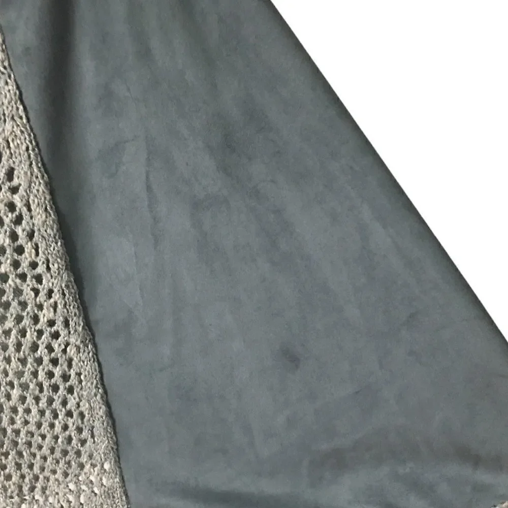 Sharon Young Heather Gray Knit Poncho Size S/M